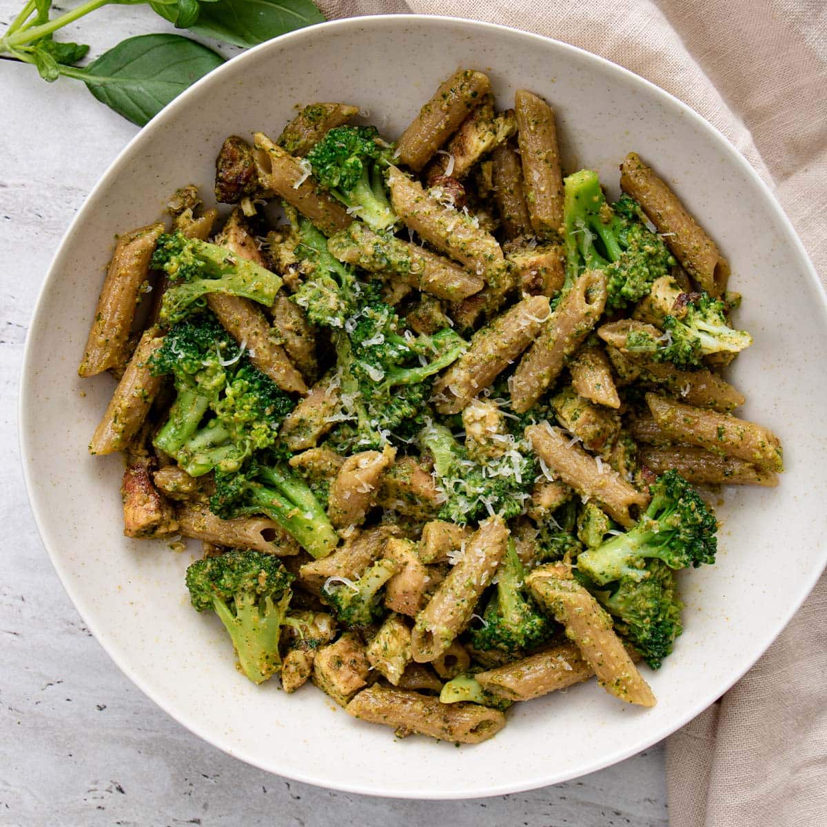 Makaronų su pesto instrukcijos: 4 žingsnis.
